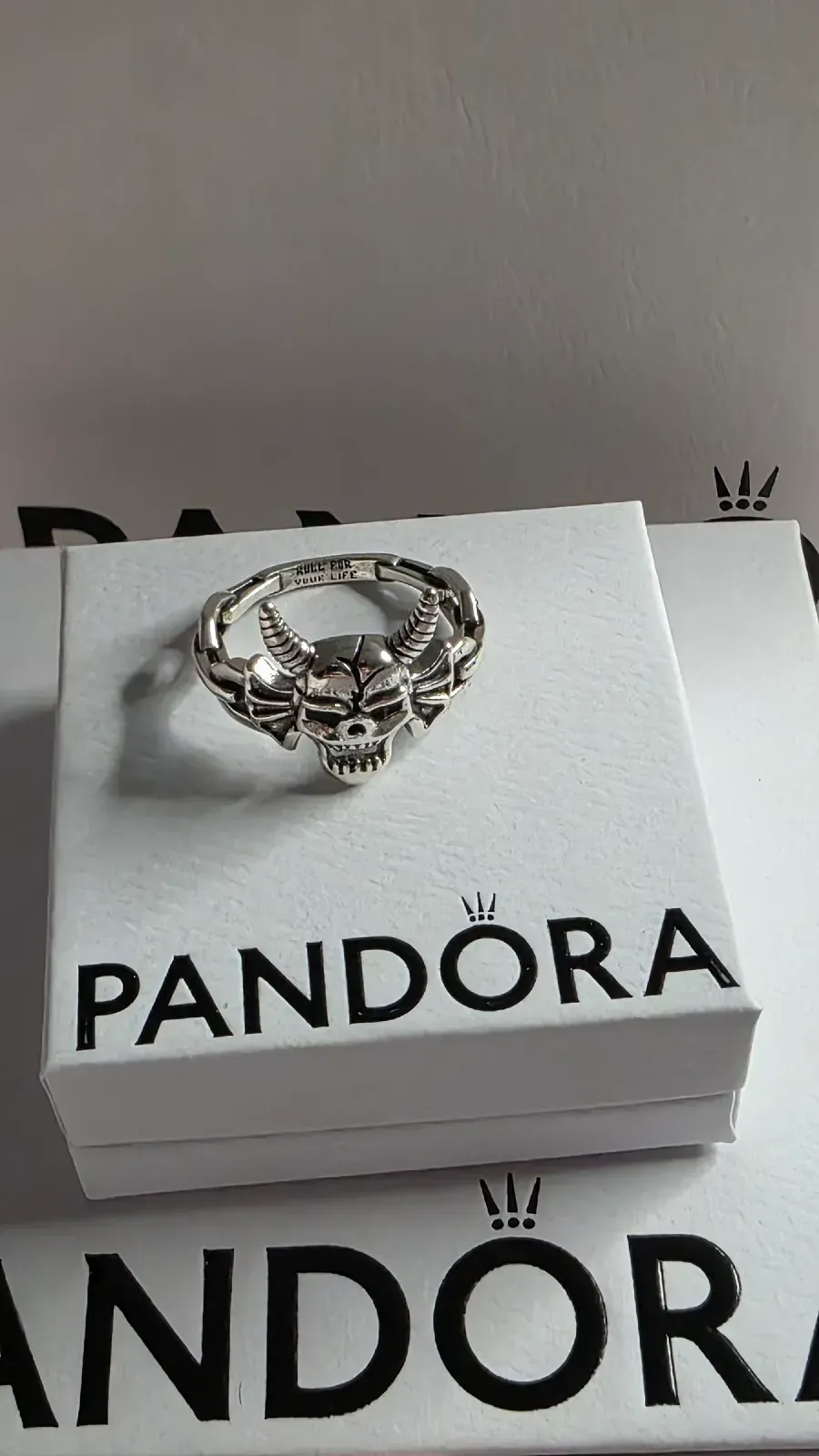 Pandora Stranger Things Hellfire Club Ring silver 2