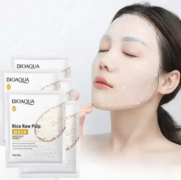 Mascarilla hidratante de arroz bioaqua 