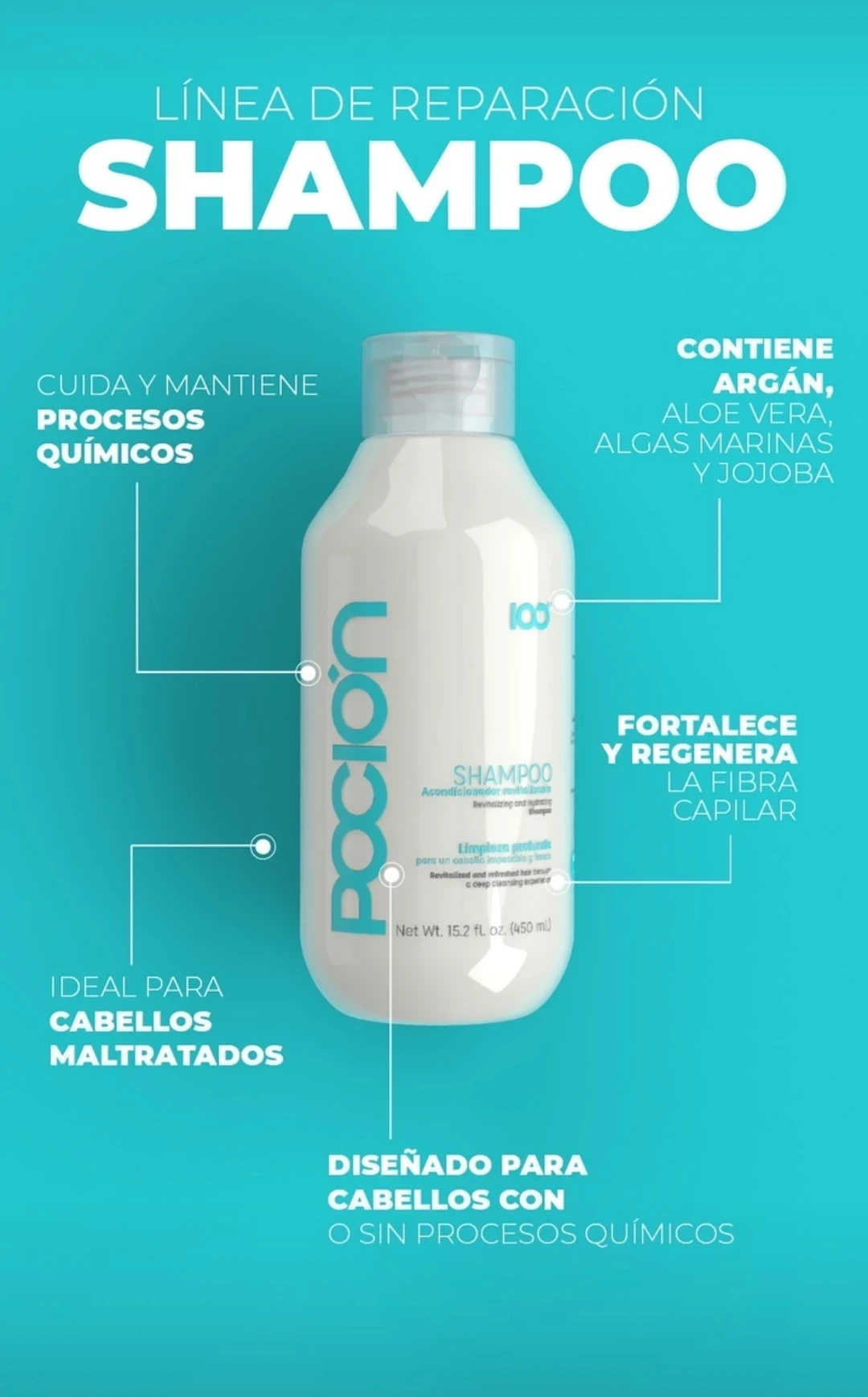 la pocion shampoo reparacion 450ml