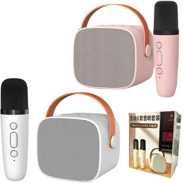 Parlante Bluetooth Karaoke + 1 Micrófonos K1 