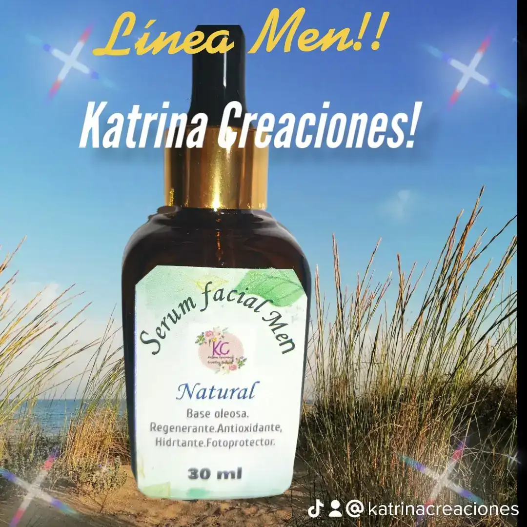 Serum facial Men natural.