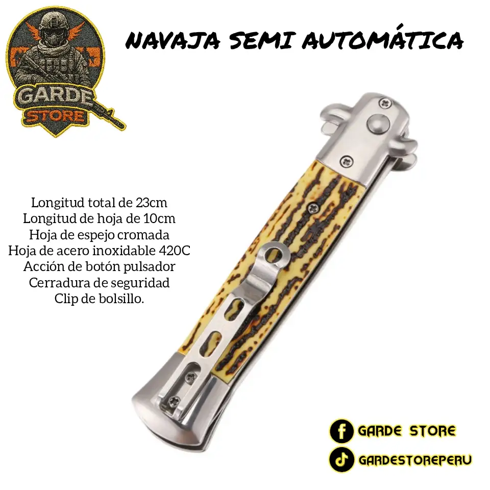 NAVAJA STILETTO SEMI AUTOMÁTICA  2