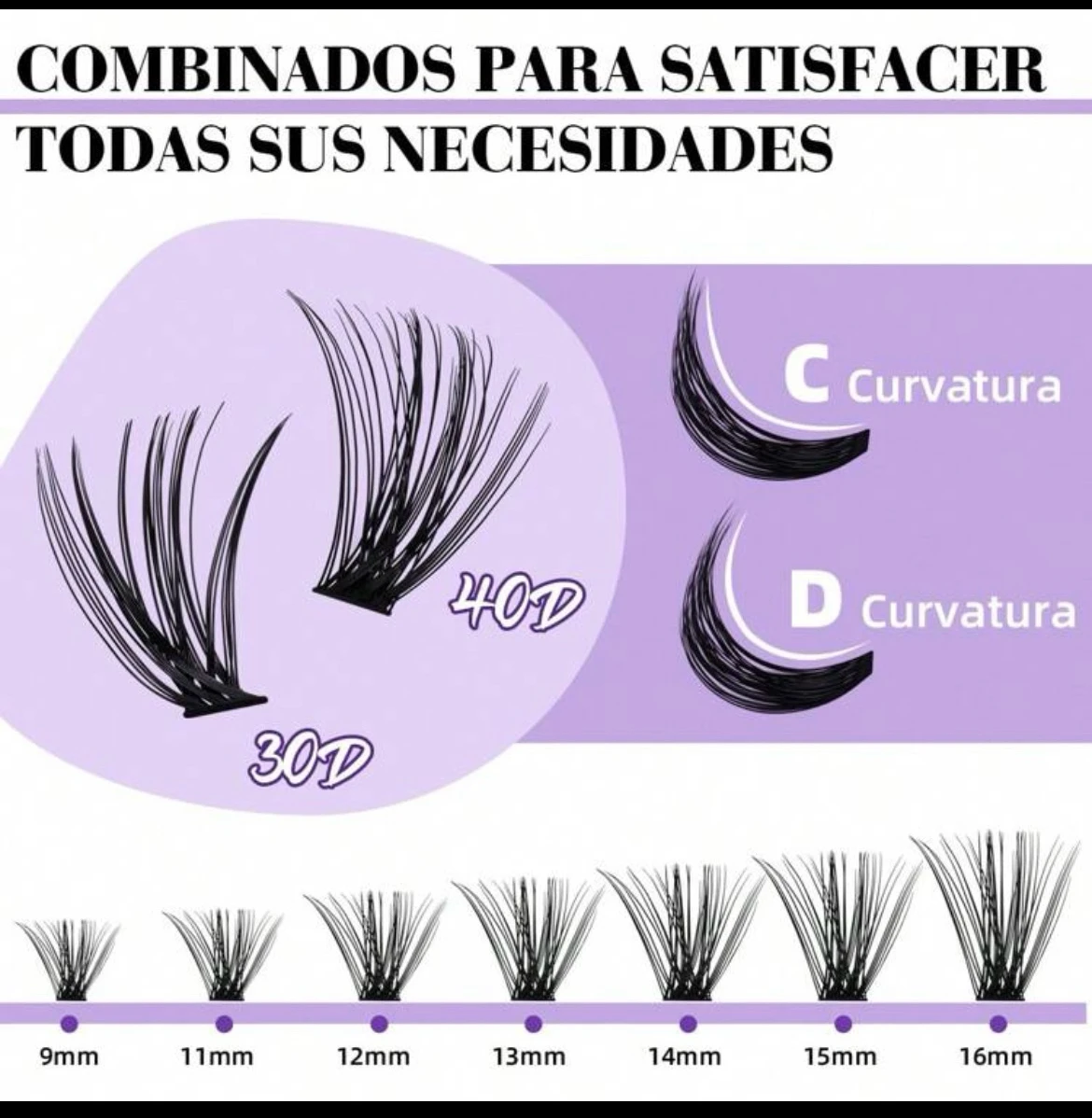 Pestañas 1x1 B&Q 280pc kit  2