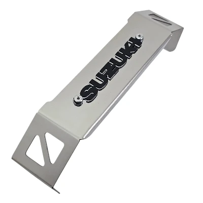 GN 125 / Frontal inferior farola / acero cromado logo 3d negro ML
