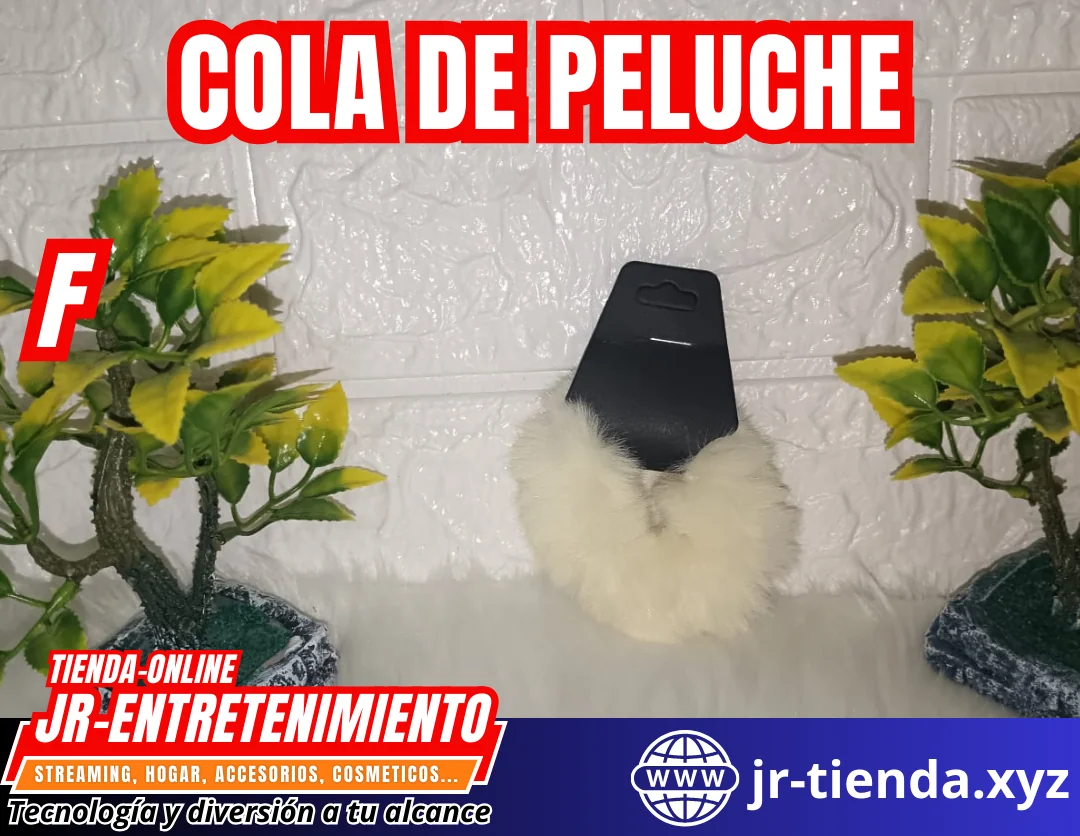 COLA DE PELUCHE DE VARIOS COLORES