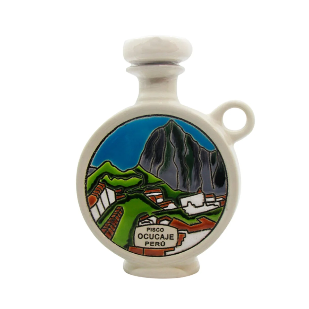 PISCO CERAM PURO QUEBRANTA OCUCAJE 500ML (MACHU PICHU)