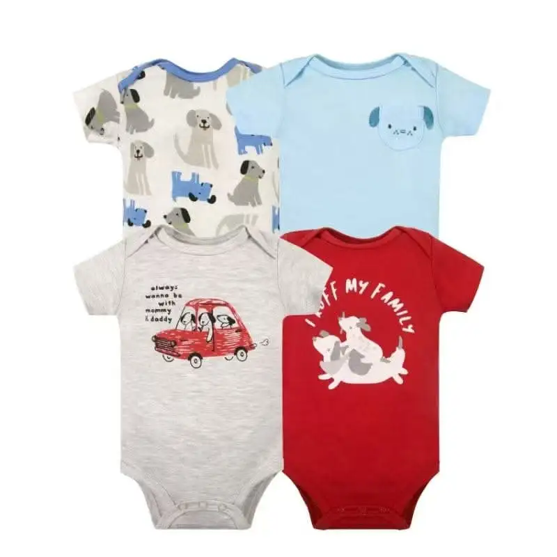 Set 4 bodys manga corta