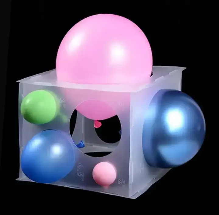 Medidor para globos 30x30 cm 10/9/8/7/6/5/4/3/2 pulg 