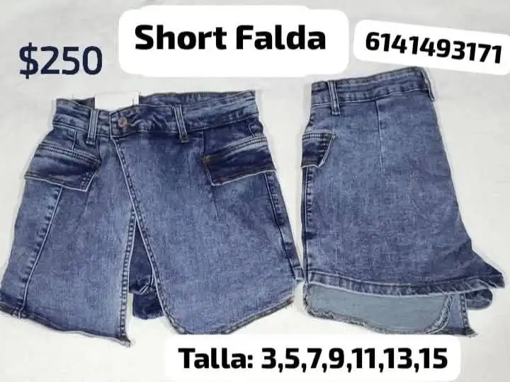 Short falda #9,#11,13
