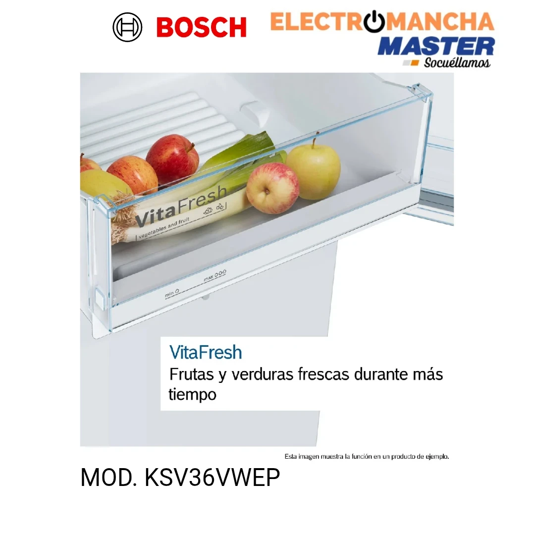 FRIGO 1 PUERTA BOSCH KSV36VWEP 1,86*60 BLANCO E 6