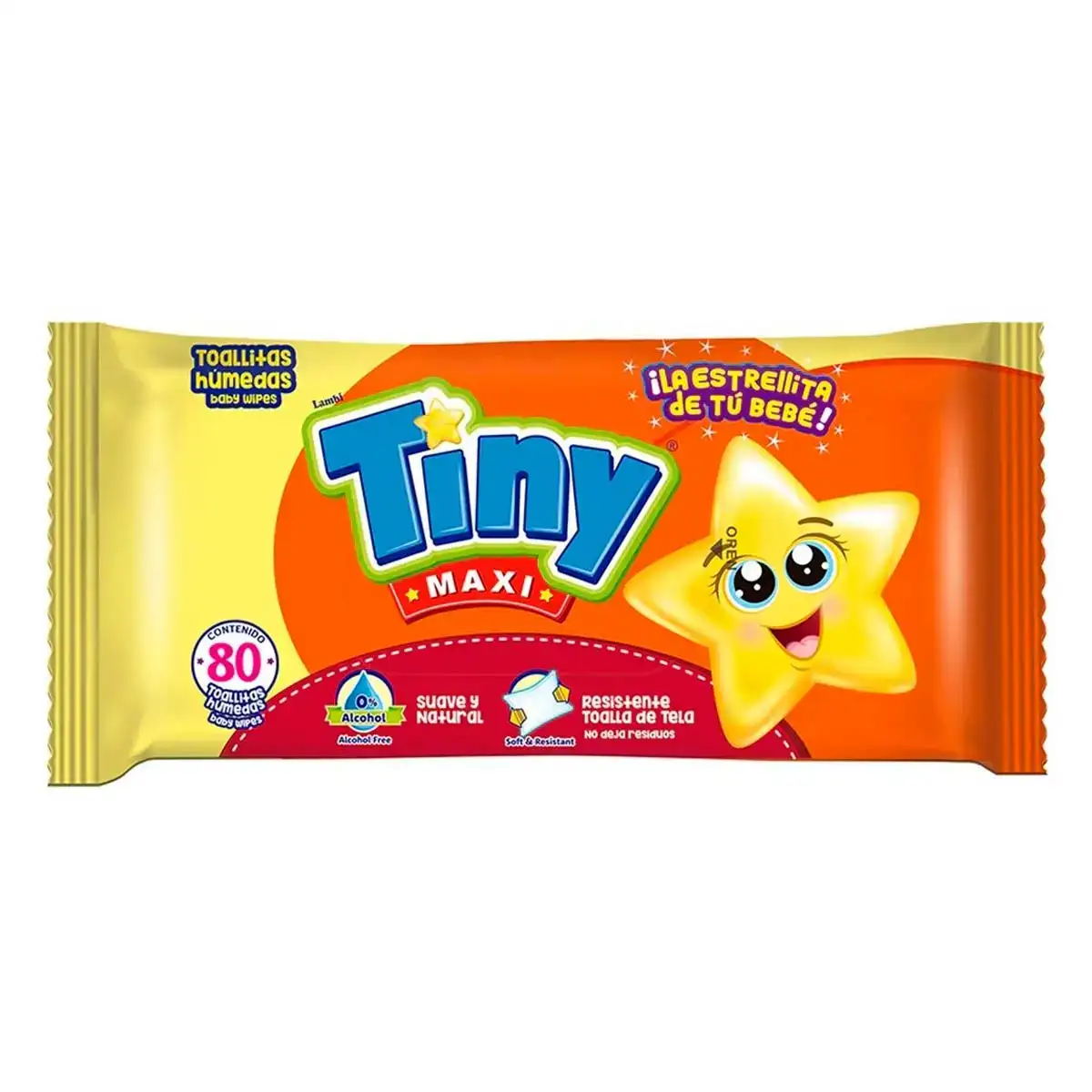 TINY MAXI 80 PZ TOALLITAS HÚMEDAS