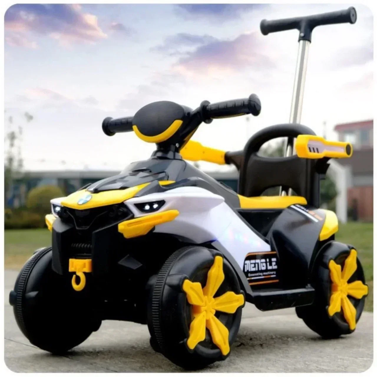 Carro Paseador Eléctrico 3 en 1 C/Remoto Usb 1 a 4 años 7