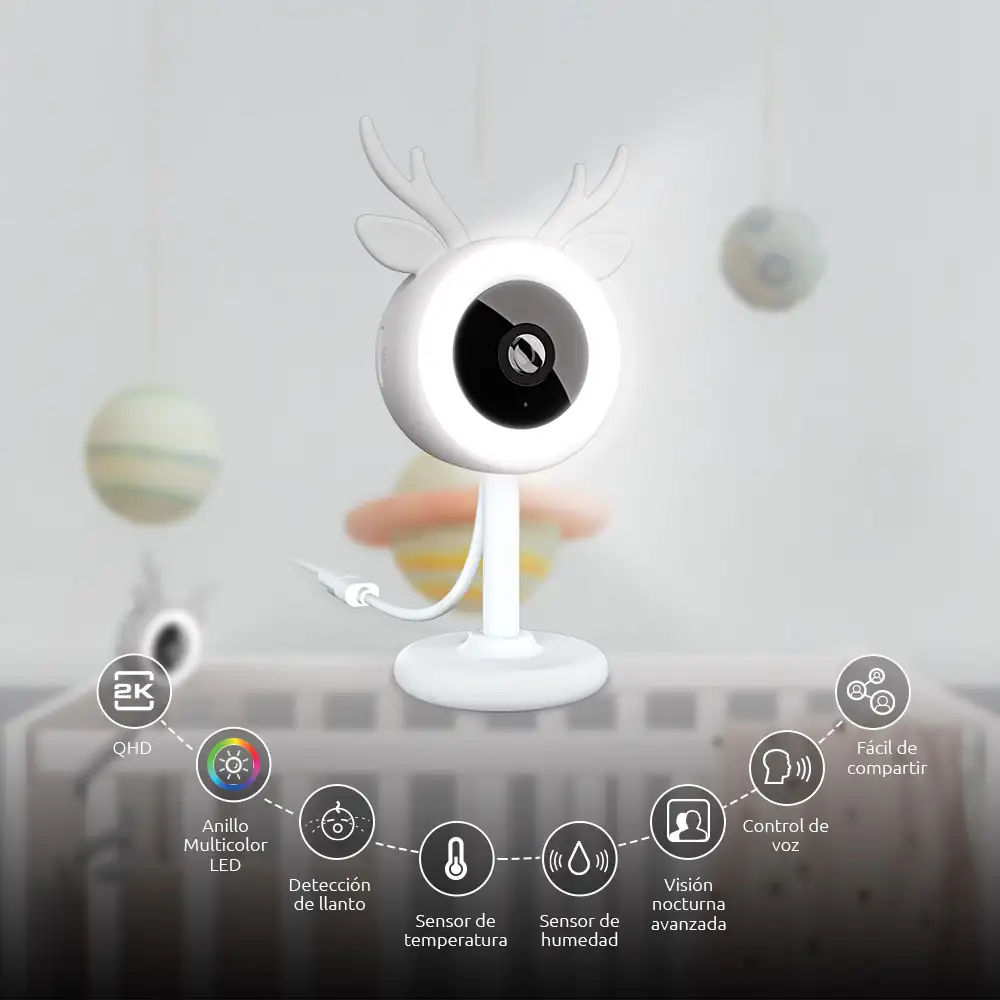 Monitor inteligente Wi-Fi para bebé  3