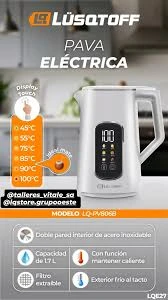 PAVA ELECTRICA LUSQTOFF 1,7L 2200W LQ-PV806