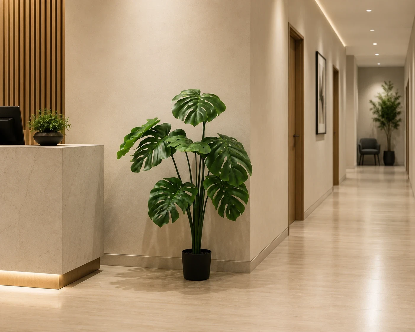 Planta Monstera Deluxe 60cm Artificial  5