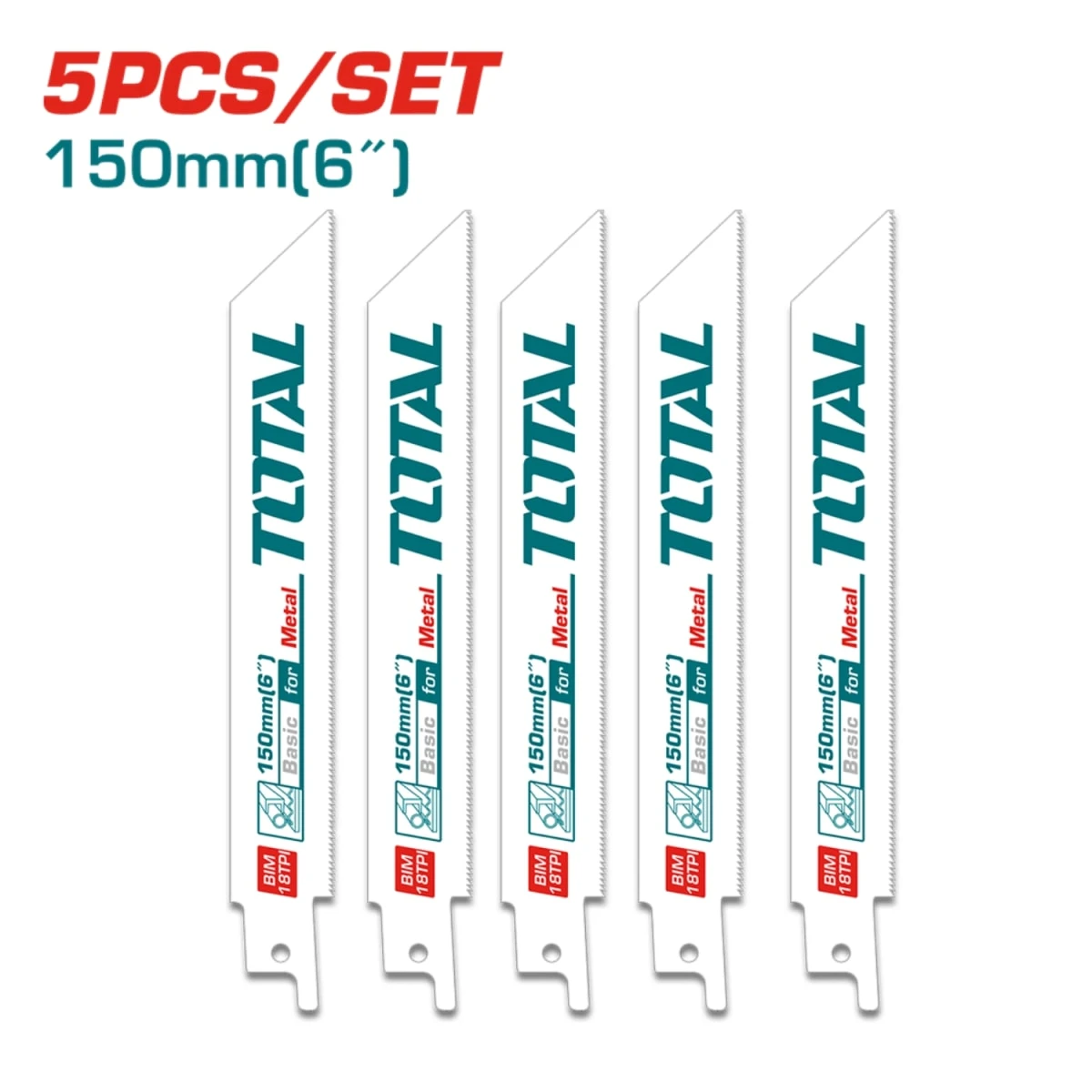 TRSB922EF Set de cuchillas de metal para sierra sable 5pcs total 2