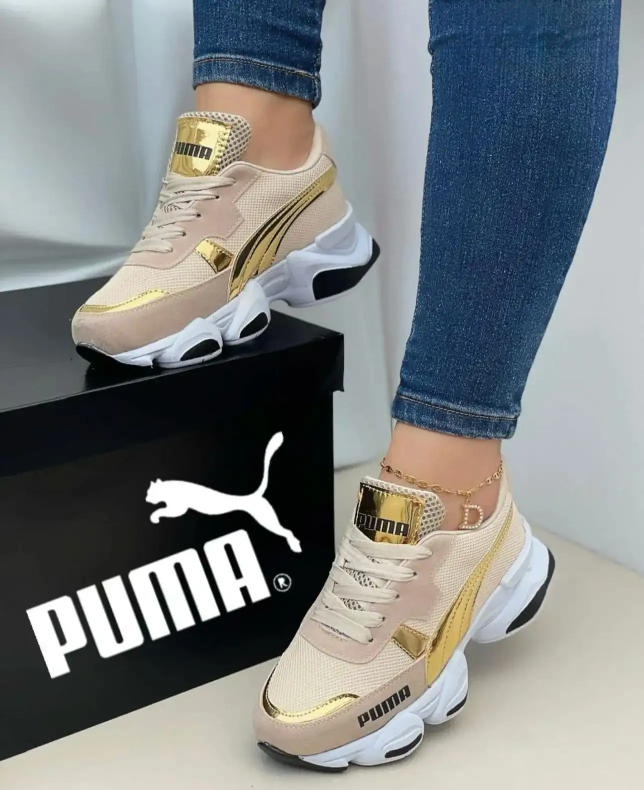 Tenis Fashion 2.0 Beige Dama 