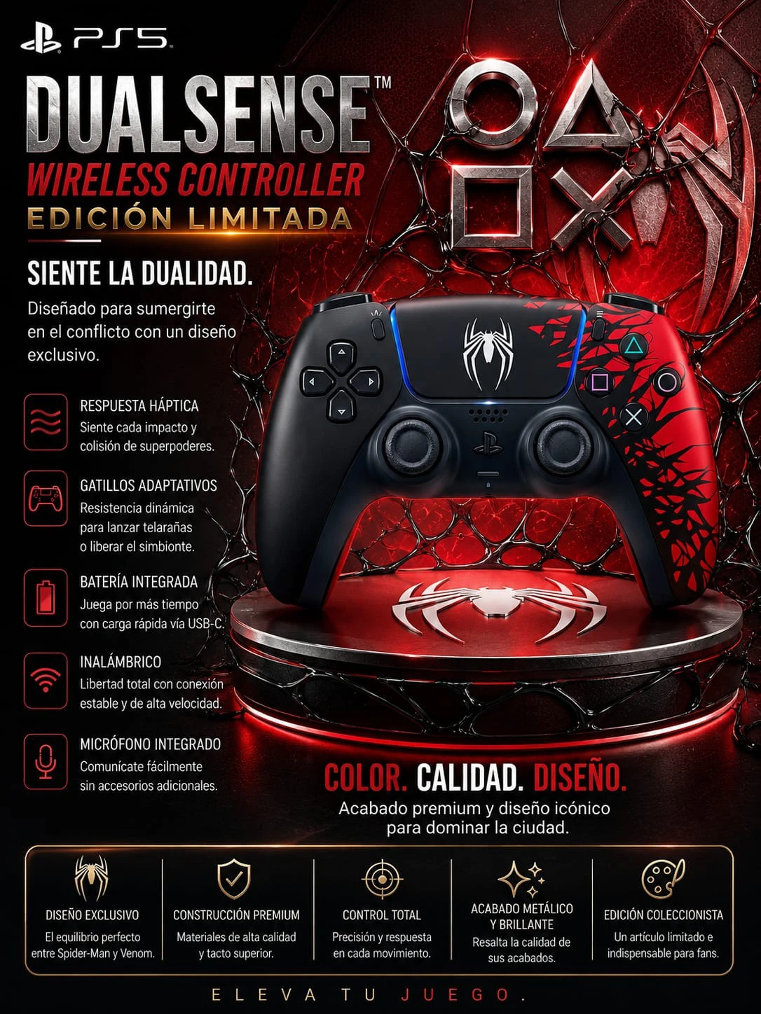 JOYSTICK PLAYSTATION 5 SPIDERMAN 2