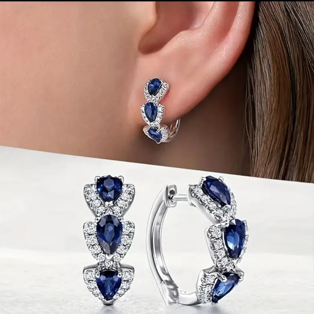 ARETES DE PLATA VARIOS COLORES  2