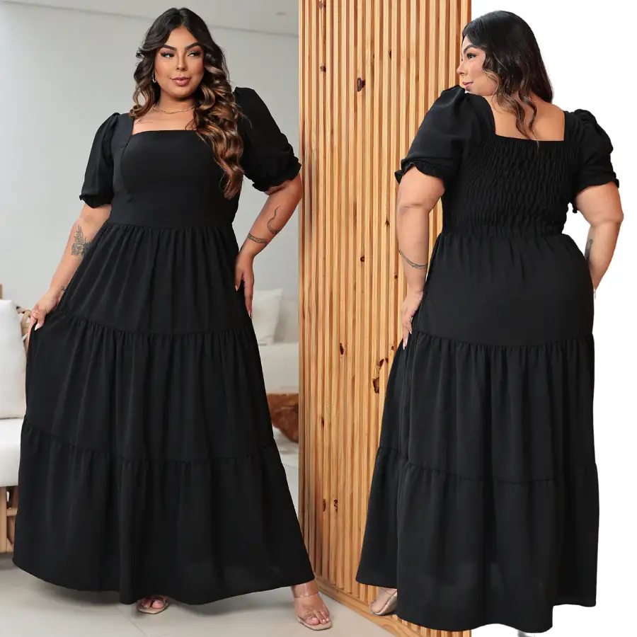 Vestido Longo Plus Size  2