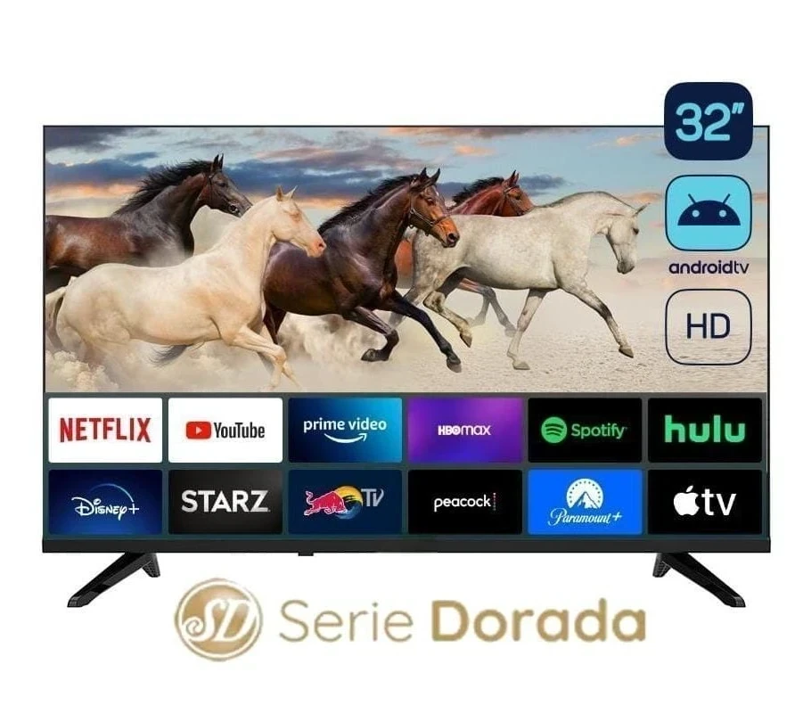 SMART TV 32" SERIE DORADA C/ANDROID 