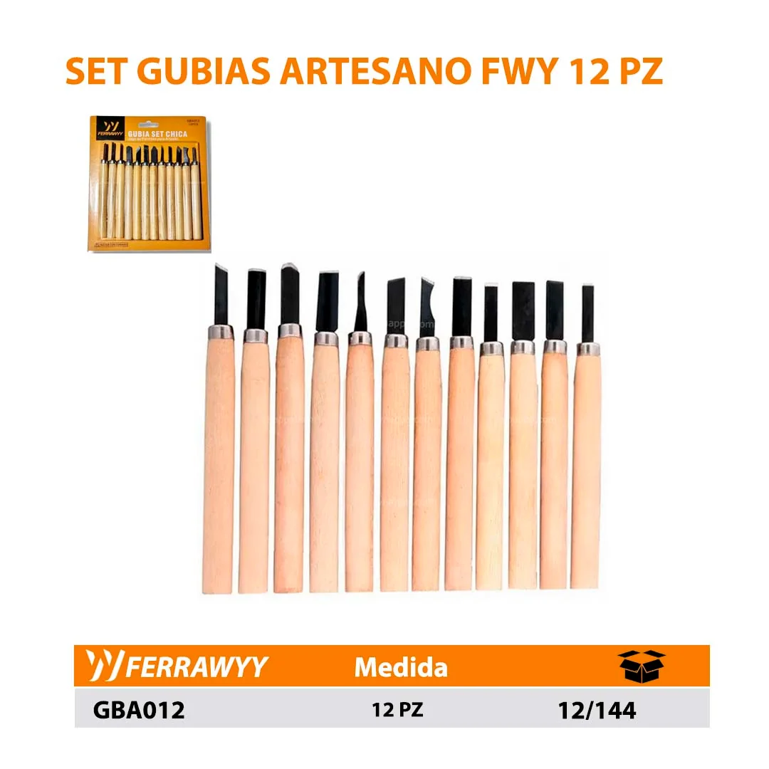 SET GUBIAS ARTESANO FWY 12 PZ