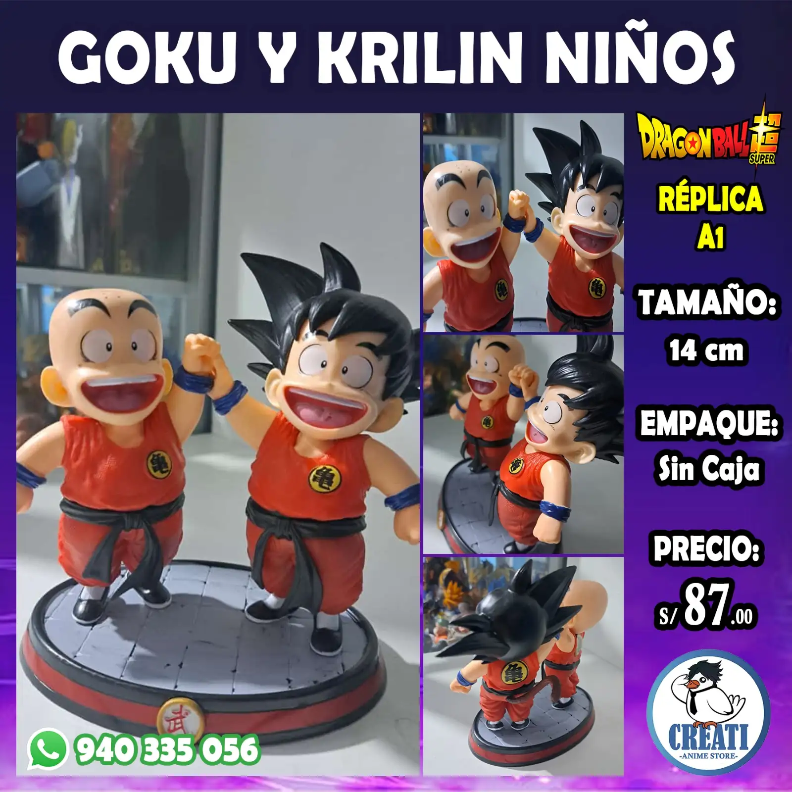 Goku y Krilin Niños