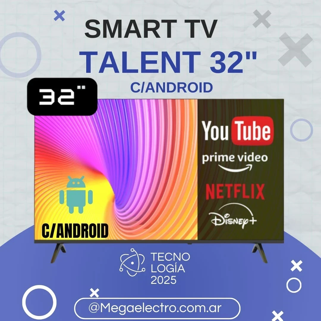 *SMART TV TALENT 32" C/ANDROID*