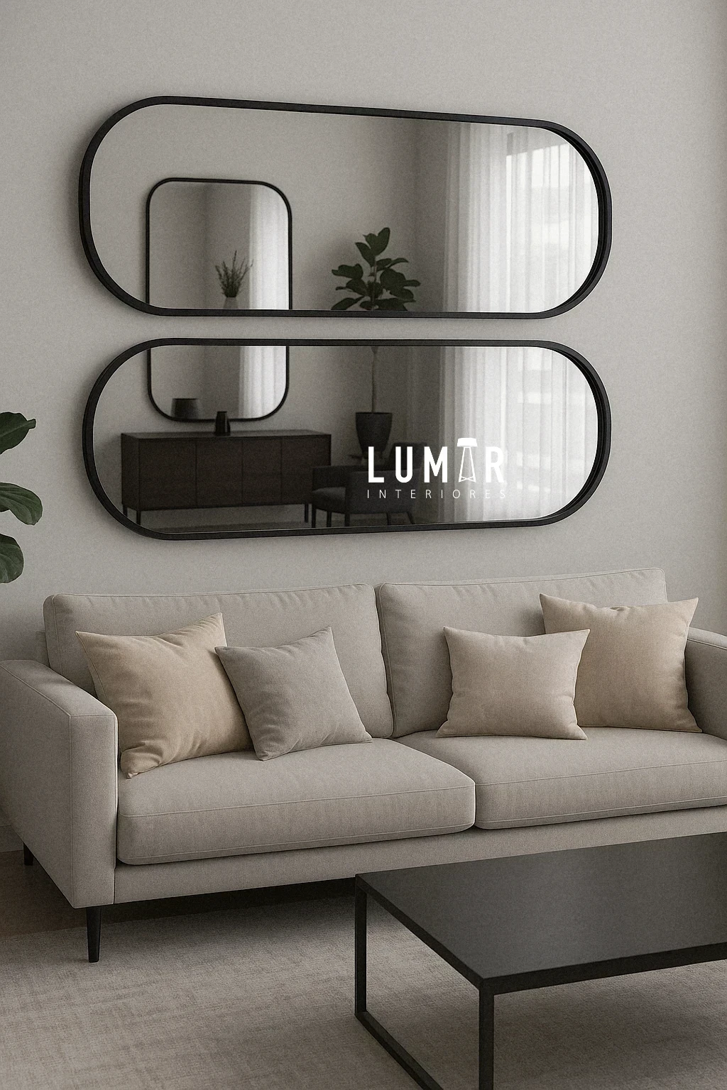 Espejos Set CURVE DUO Oval 170*50 c/pieza 2