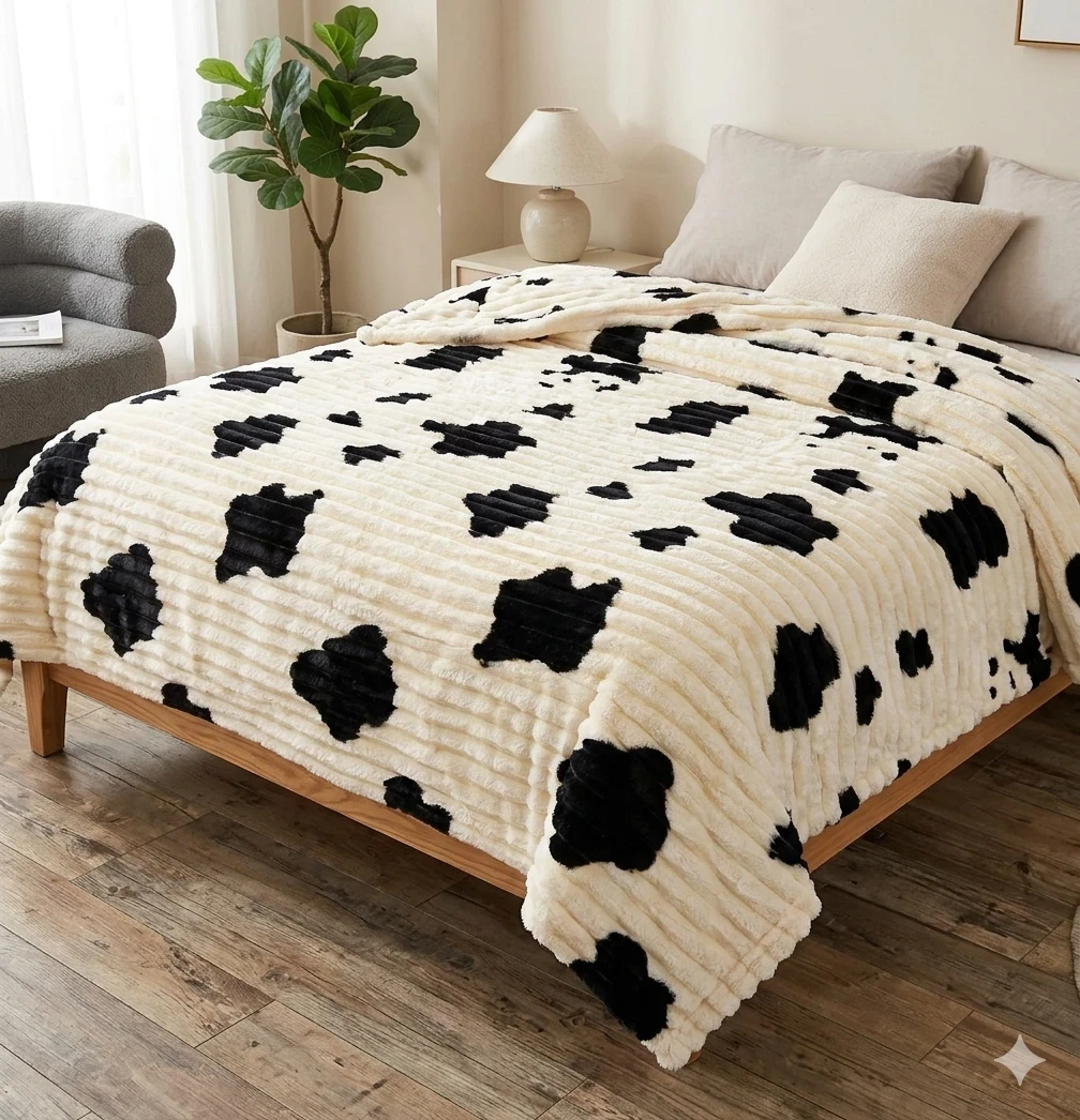 Frazada acolchado estampada con Corderito 2.2 * 2.2 m 2