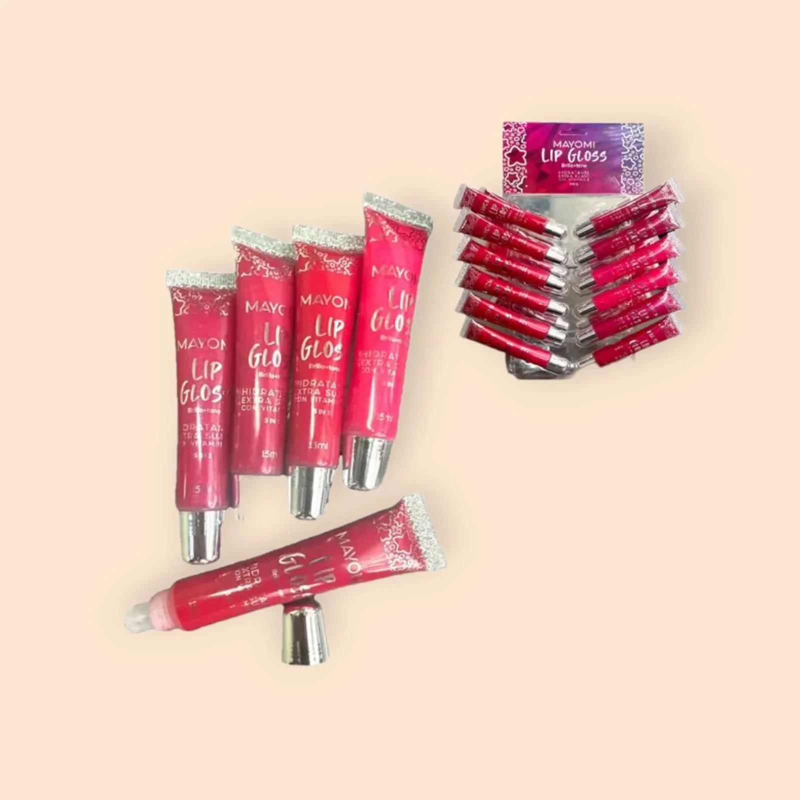 mayomi lip gloss con color bmr-2938