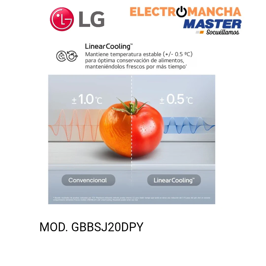 FRIGO COMBI LG GBBSJ20DPY INOX 2,03*60 CLASE D 6