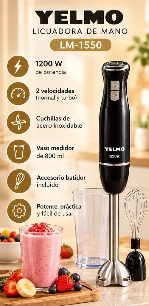 MINIPIMER YELMO LM-1550 *CONSULTAR DISPONIBILIDAD CON EL VENDEDOR*