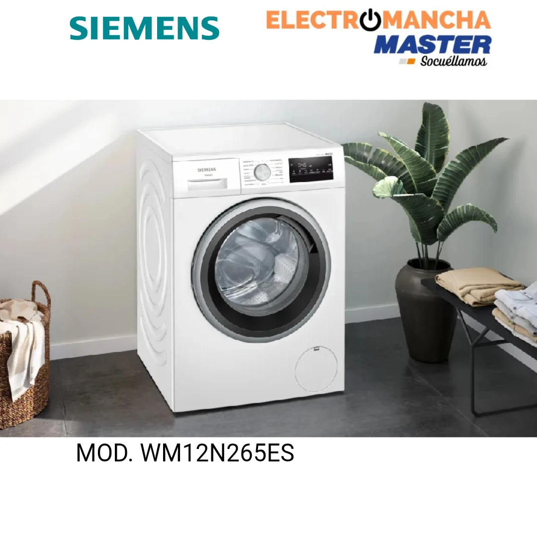 LAVADORA SIEMENS WM12N265ES 8 KILOS 1200 RPM CLASE A  4