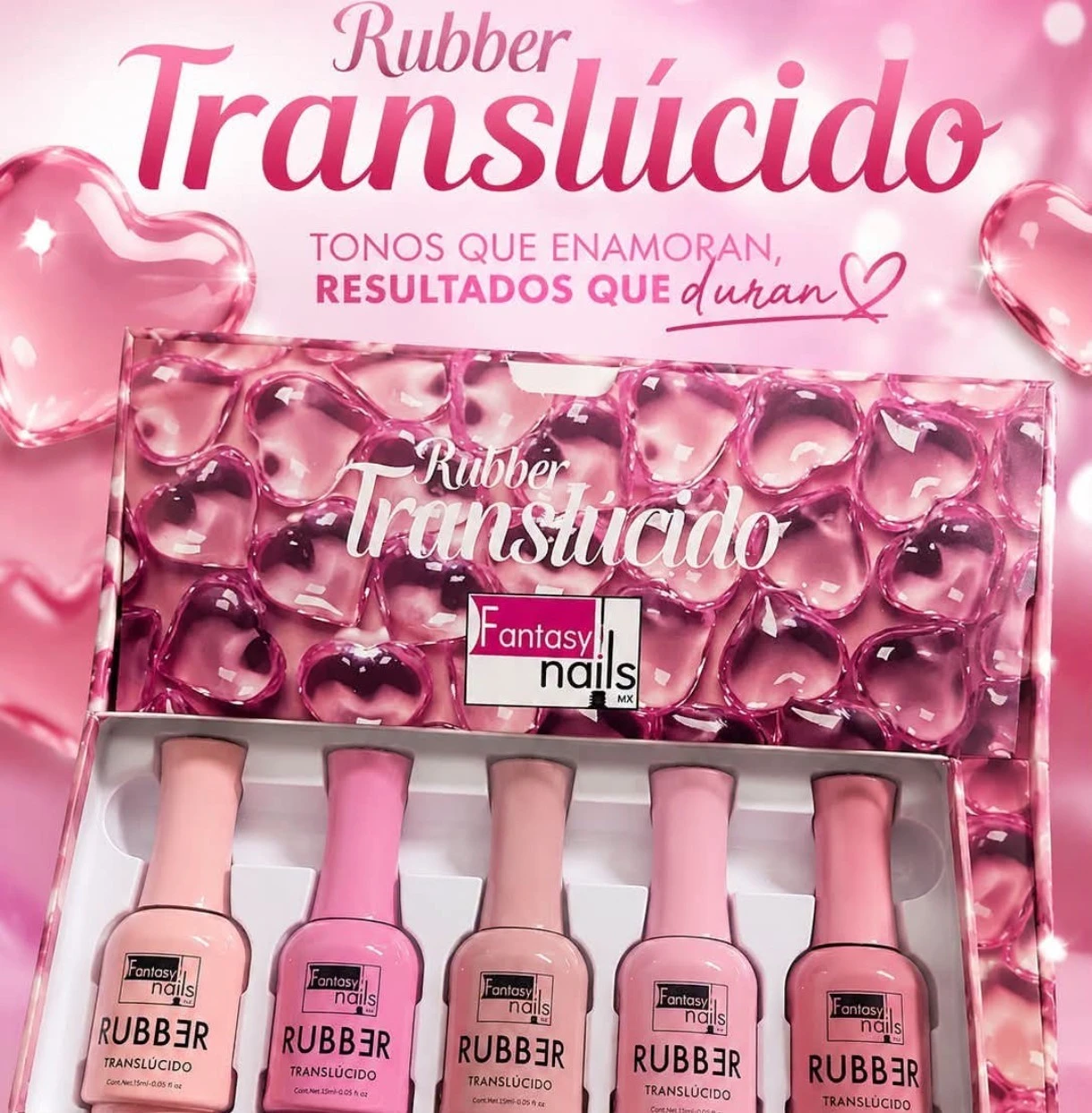 gamma Rubber traslúcida 5 pzas 
