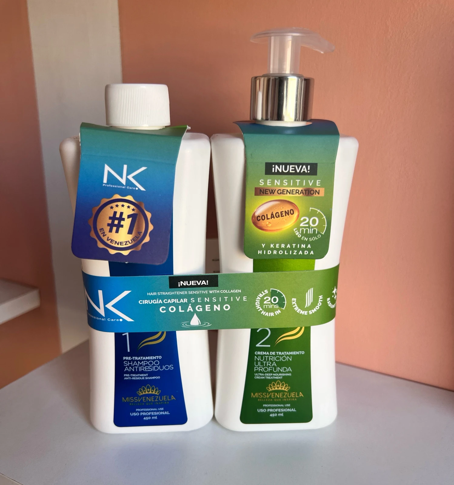 Cirugía capilar NK com Colageno 450ml