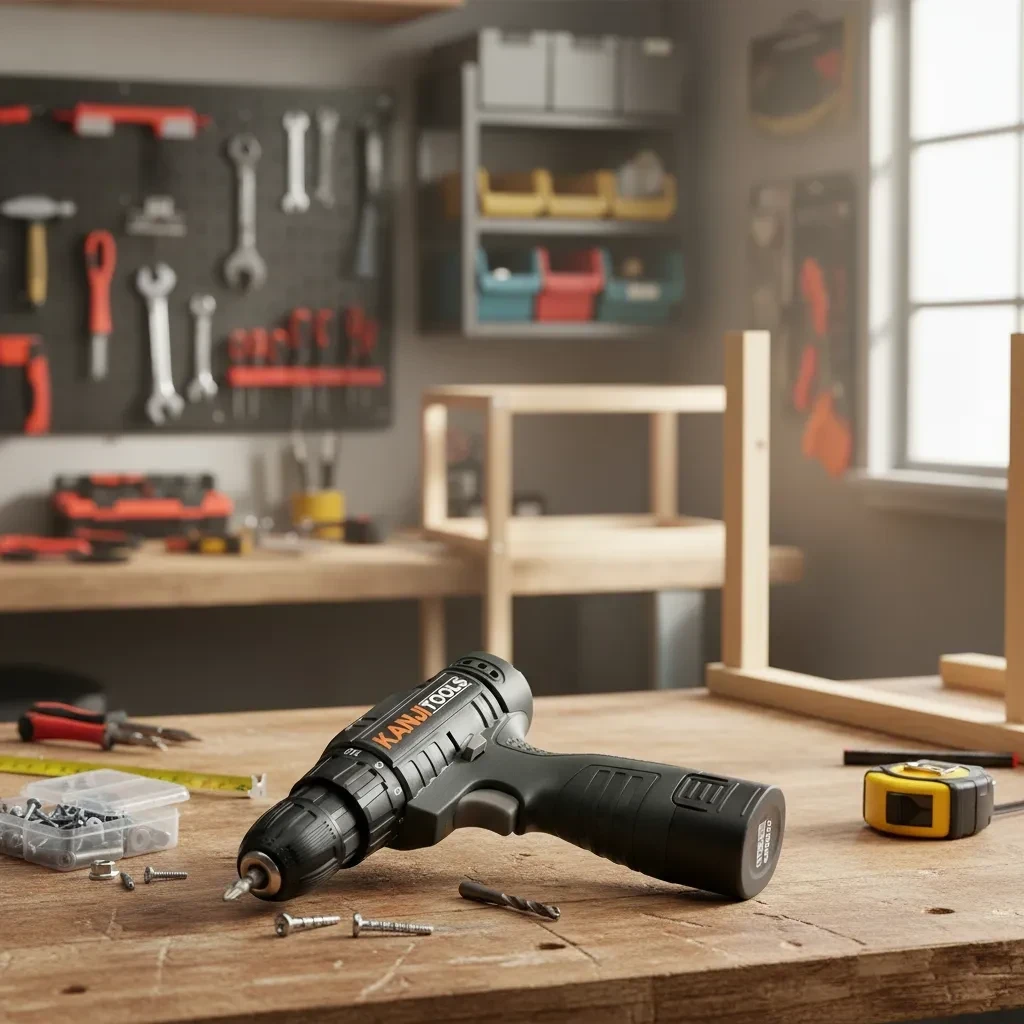 Atornillador Inalambrico Kanji Tools 12v Kit-at121pb Negro 2