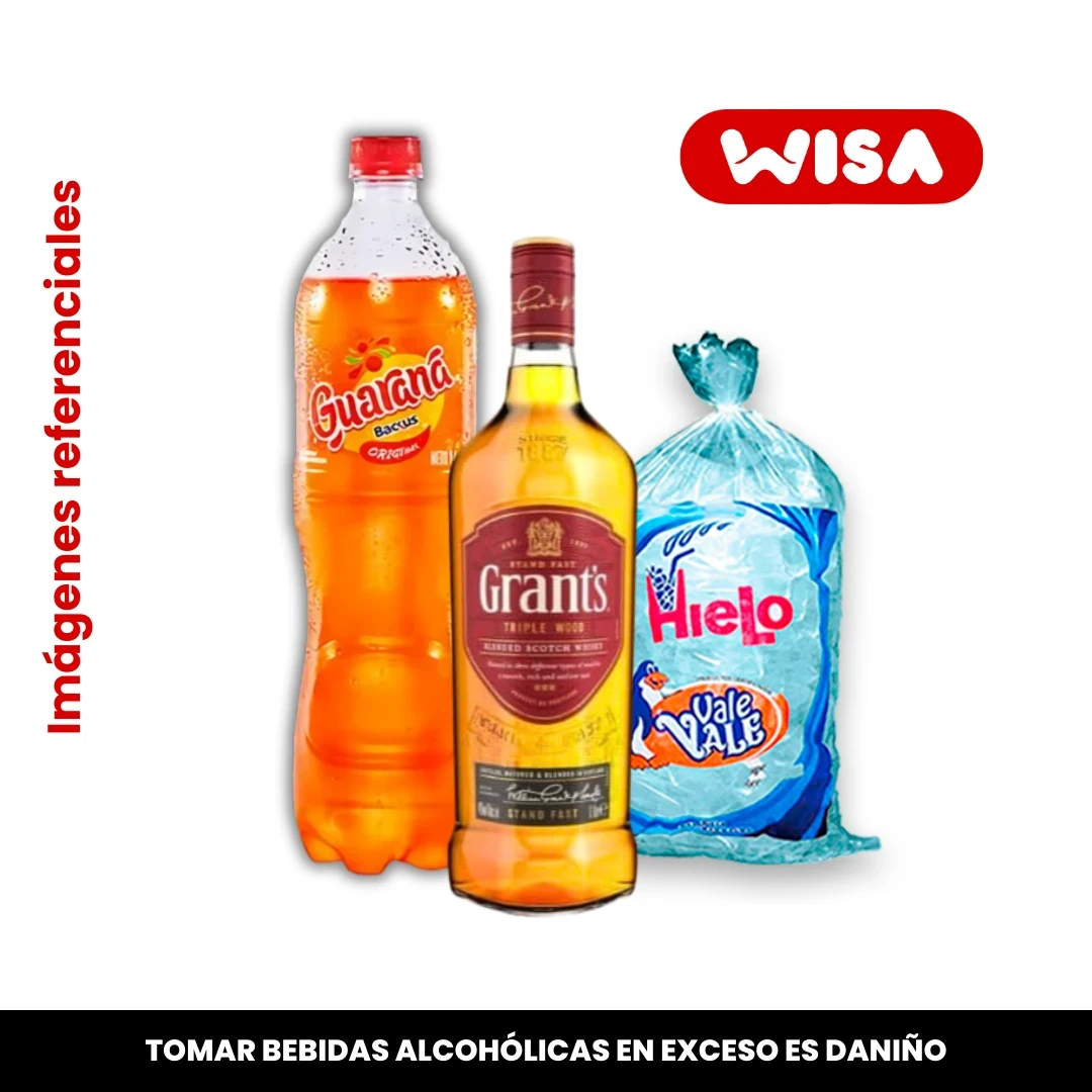 Combo Whisky Grants Red 750 ML
