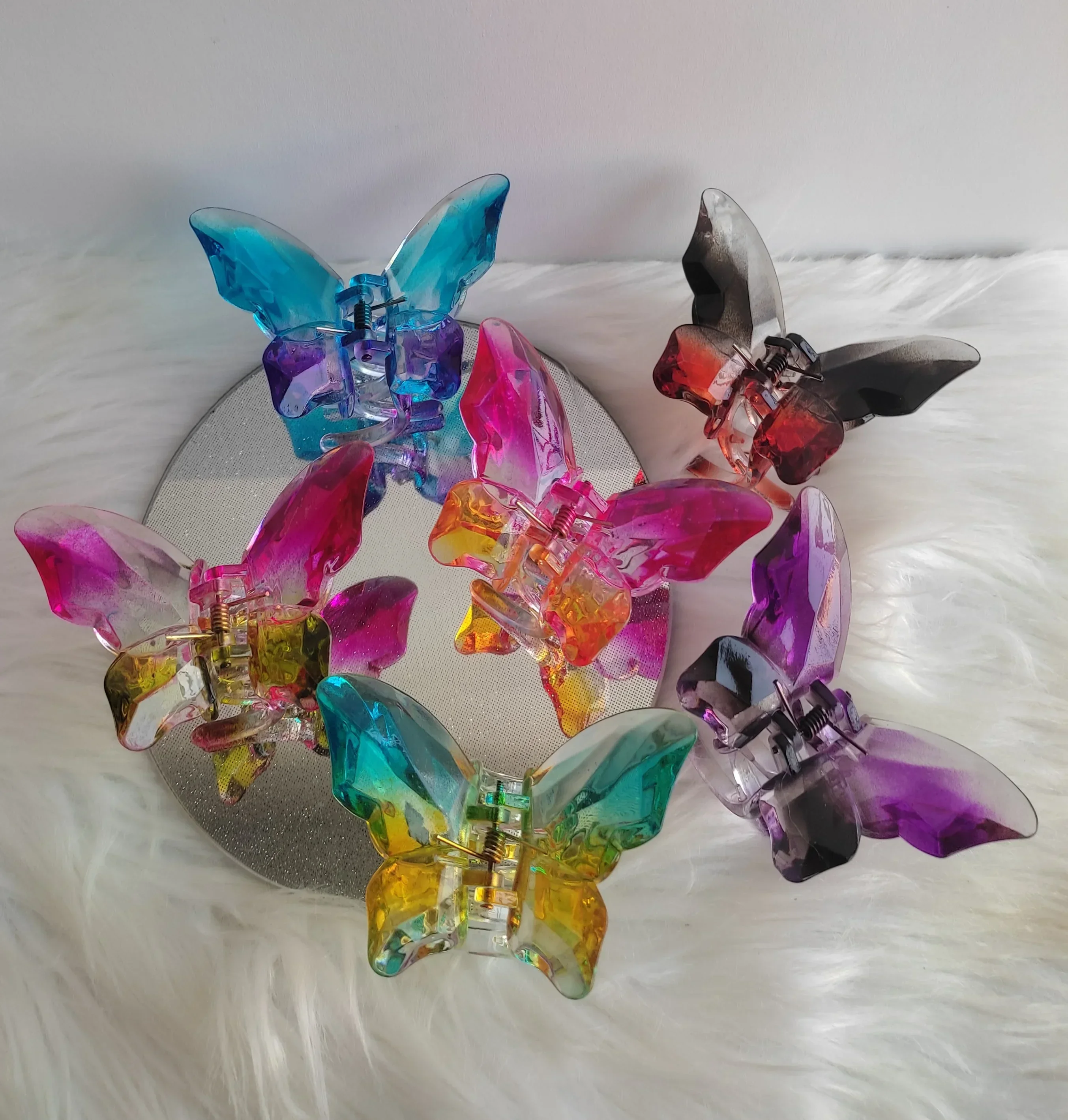 Gancho maxi mariposa cristal degradado 2