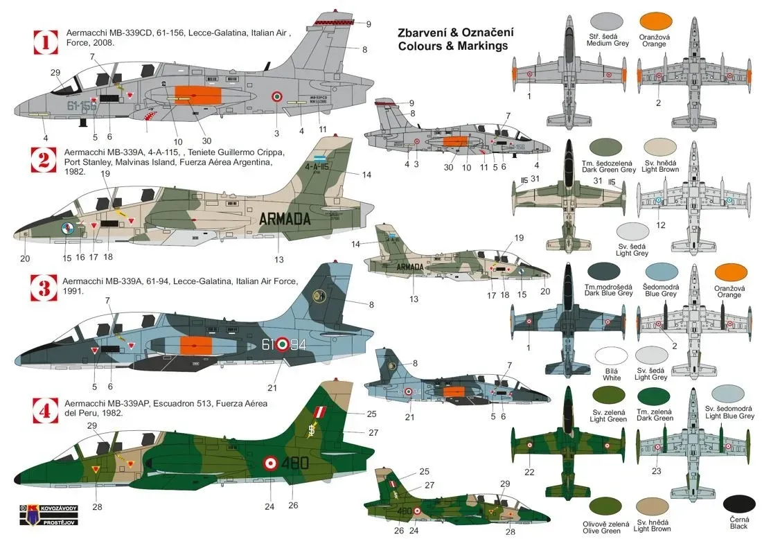 1/72 KP Models Aermacchi MB-339 With guns 2