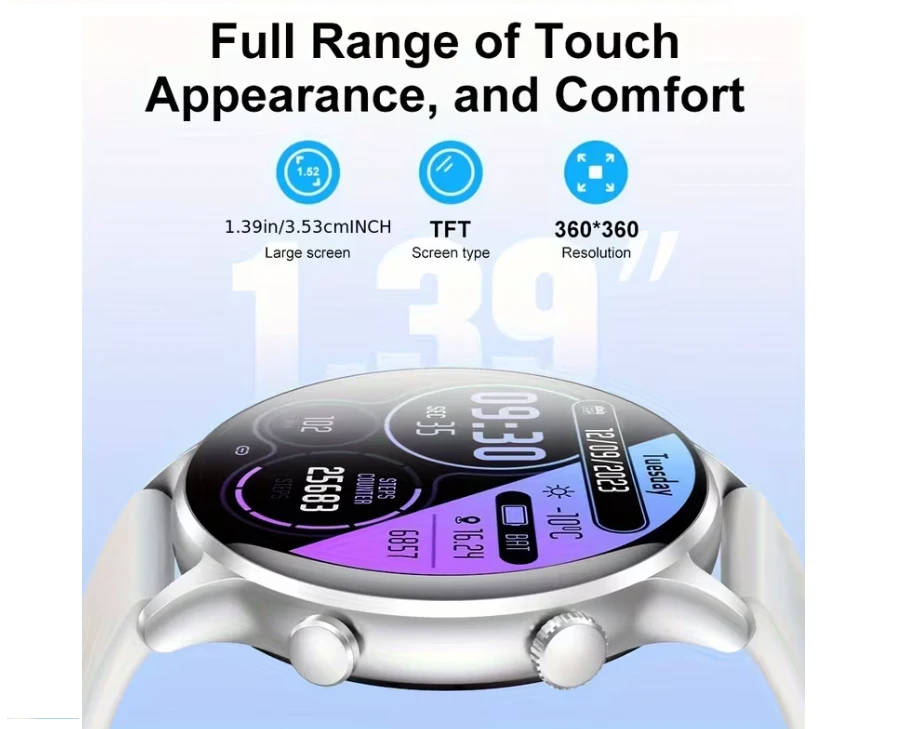 Reloj Smartwach Plateado 3