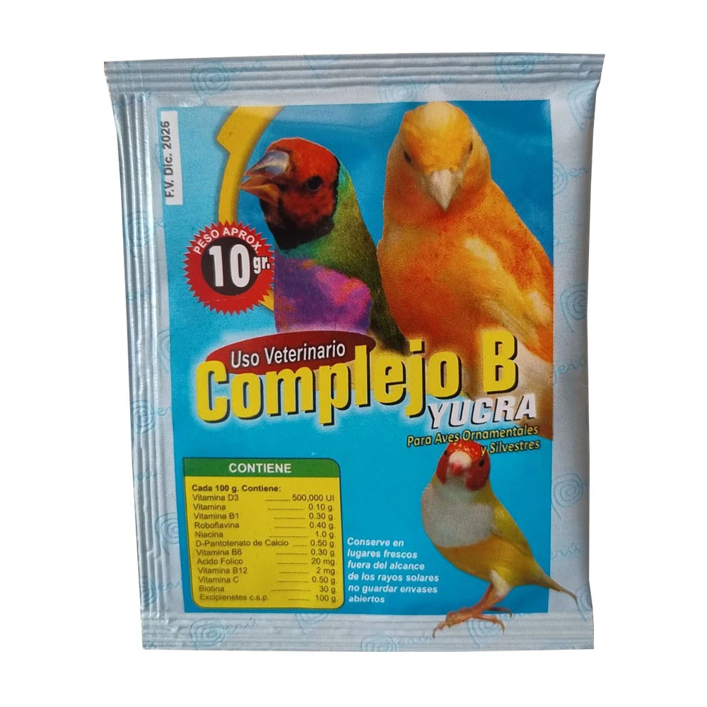 Sobre Complejo B Vitamínico 5g Aves Svy-20 2