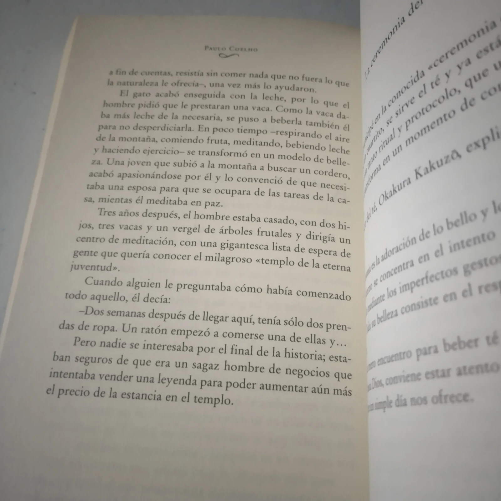 Ser como el rio que fluye, Paulo Coelho, usado  3