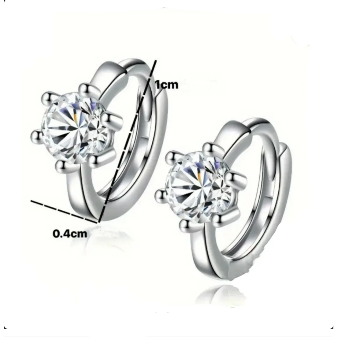 ARETES DE PLATA NIÑA 3