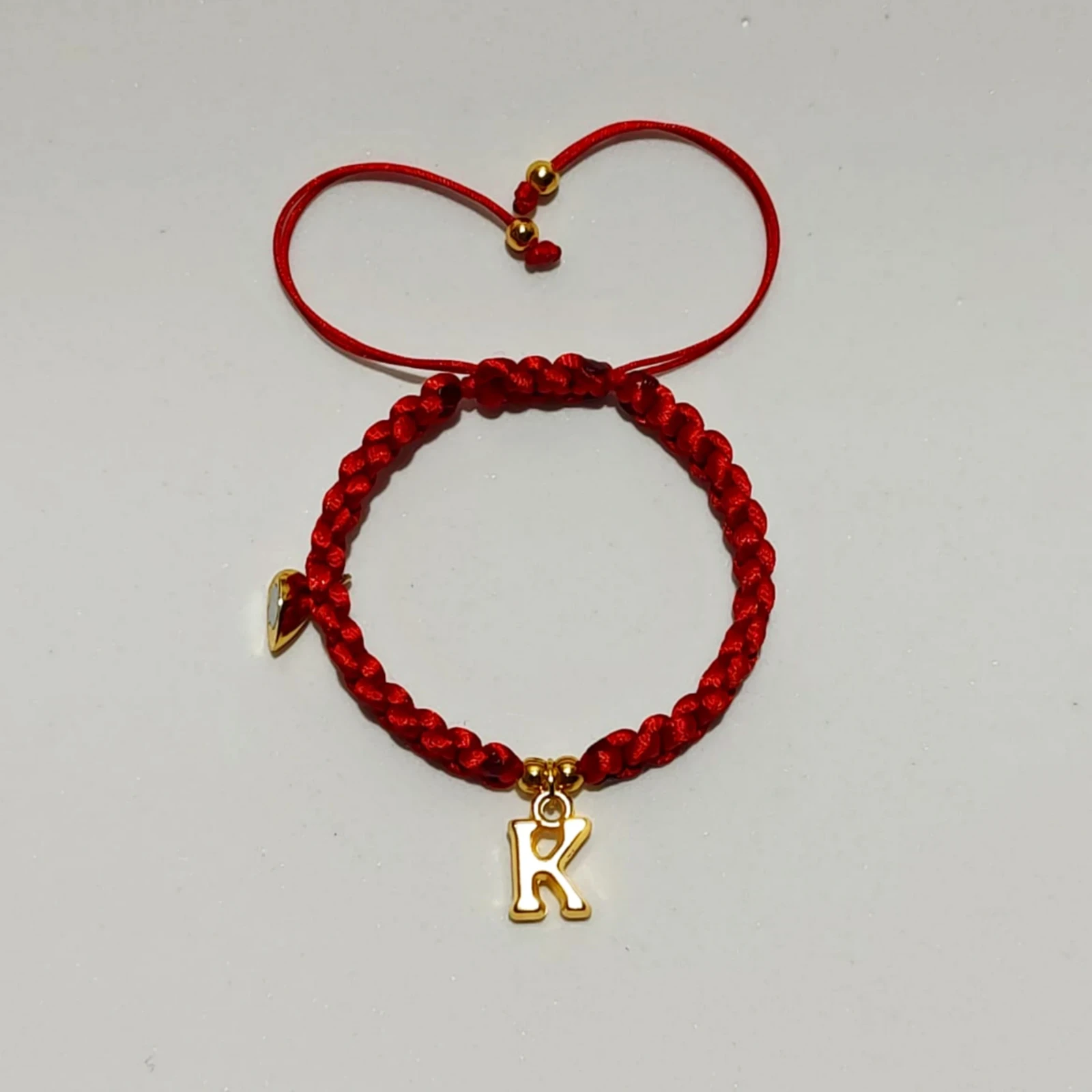 Dúo Pulseras de Iniciales Rojas 4