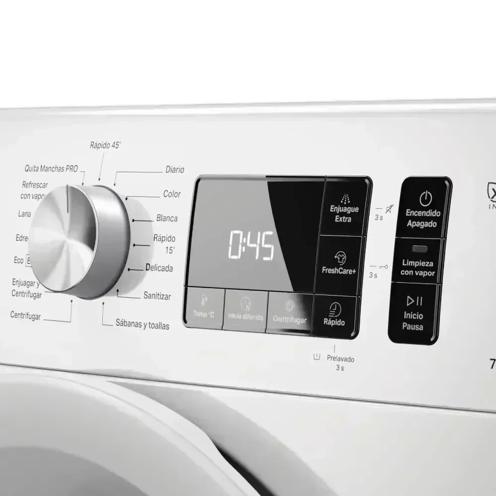 Lavarropas Whirlpool 7kg. Inverter Blanco WNQ70AB 4