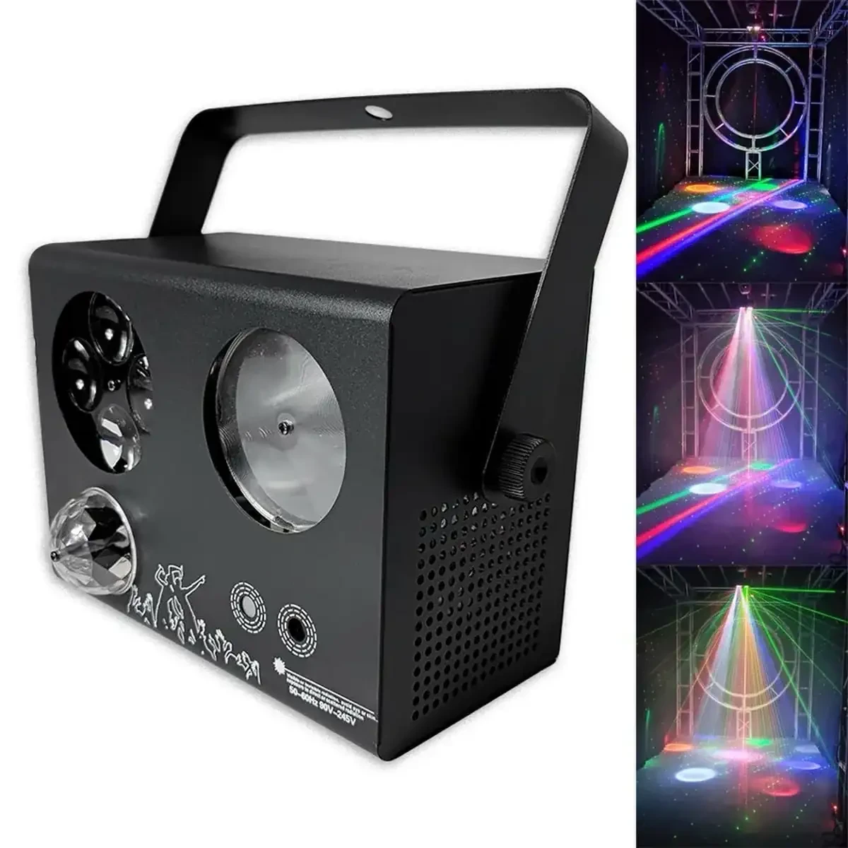 Ilumina tus fiestas y eventos con el proyector. Este equipo de alta calidad es perfecto para crear un ambiente festivo y animado, con coloridos efectos de iluminación y patrones dinámicos. es compacto y fácil de instalar en cualquier espacio. Su diseño moderno y elegante se adapta a cualquier decoración, por lo que es un valioso complemento para cualquier evento o fiesta. Este proyector ofrece una variedad de efectos de iluminación, que incluyen rayos, holográficos, láser y bolas locas. Cada efecto se puede ajustar para que se adapte a su evento, ya sea una fiesta de cumpleaños, una boda, un concierto o una reunión de negocios. No importa qué tipo de evento esté planificando, el proyector con haz de luz garantizará que sea inolvidable. Consigue el tuyo hoy mismo y convierte tus fiestas en experiencias increíbles. 2