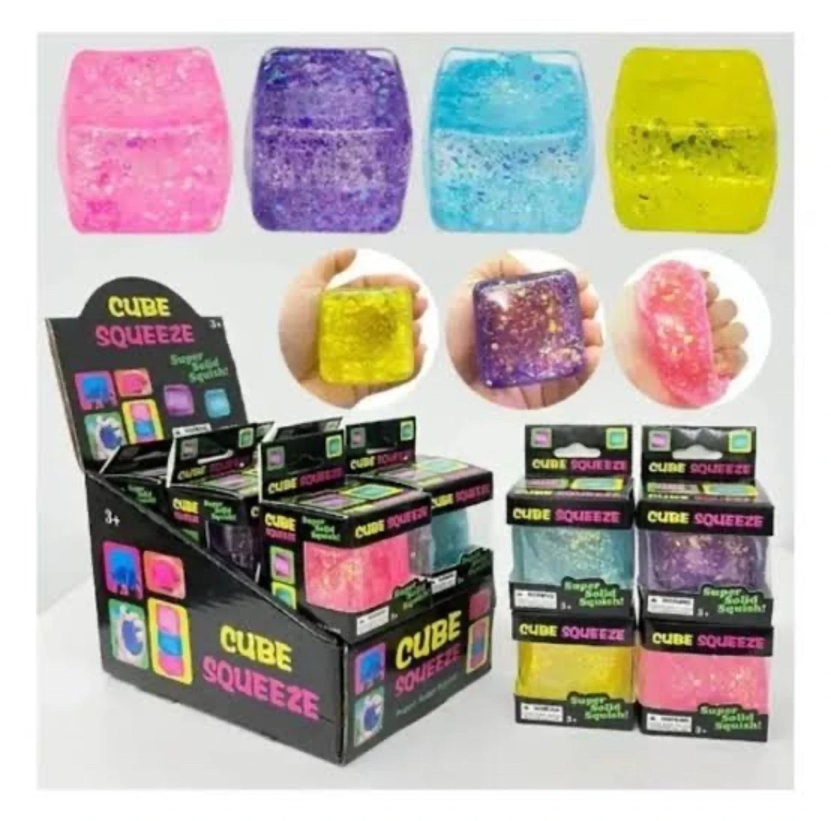 CUBO SQUIZZE CON GLITTER 