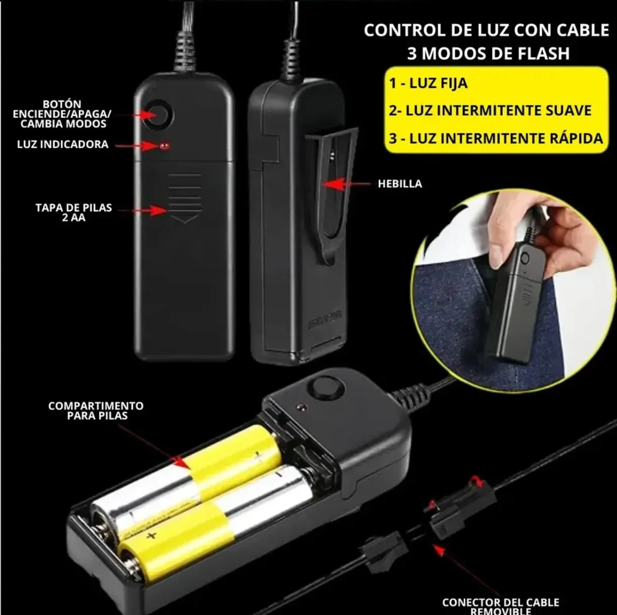 Mascara rigida led la purga mujer  3