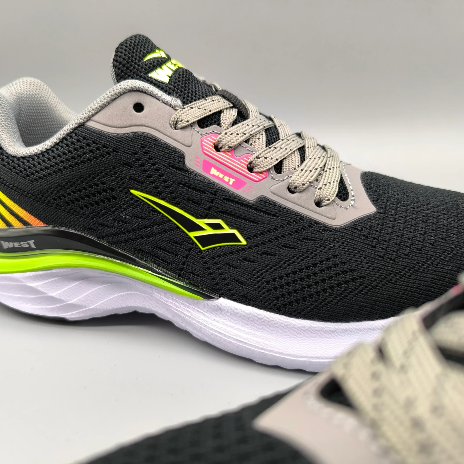 WEST DE DAMA BLACK/ LT GRAY/ LIME  9